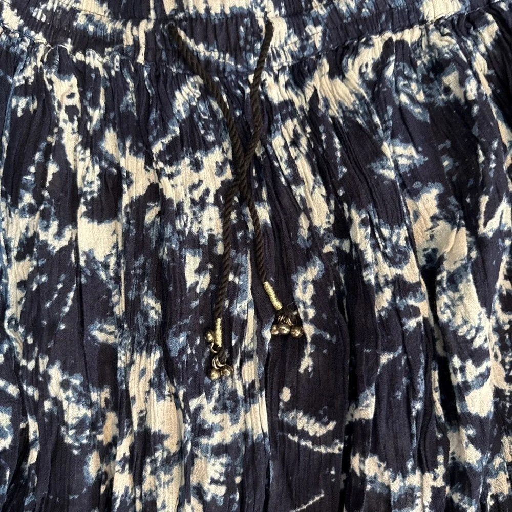 Band Of Gypsies Dye Long Maxi Skirt Medium Goth‎ Whimsical Fairy Y2K Boho Navy
